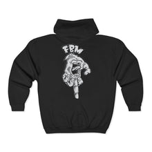 Load image into Gallery viewer, FBM Upside Down Bird Zip-Up Hooded Sweatshirt