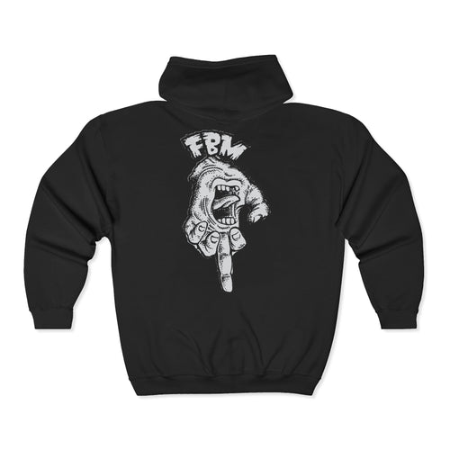 FBM Upside Down Bird Zip-Up Hooded Sweatshirt