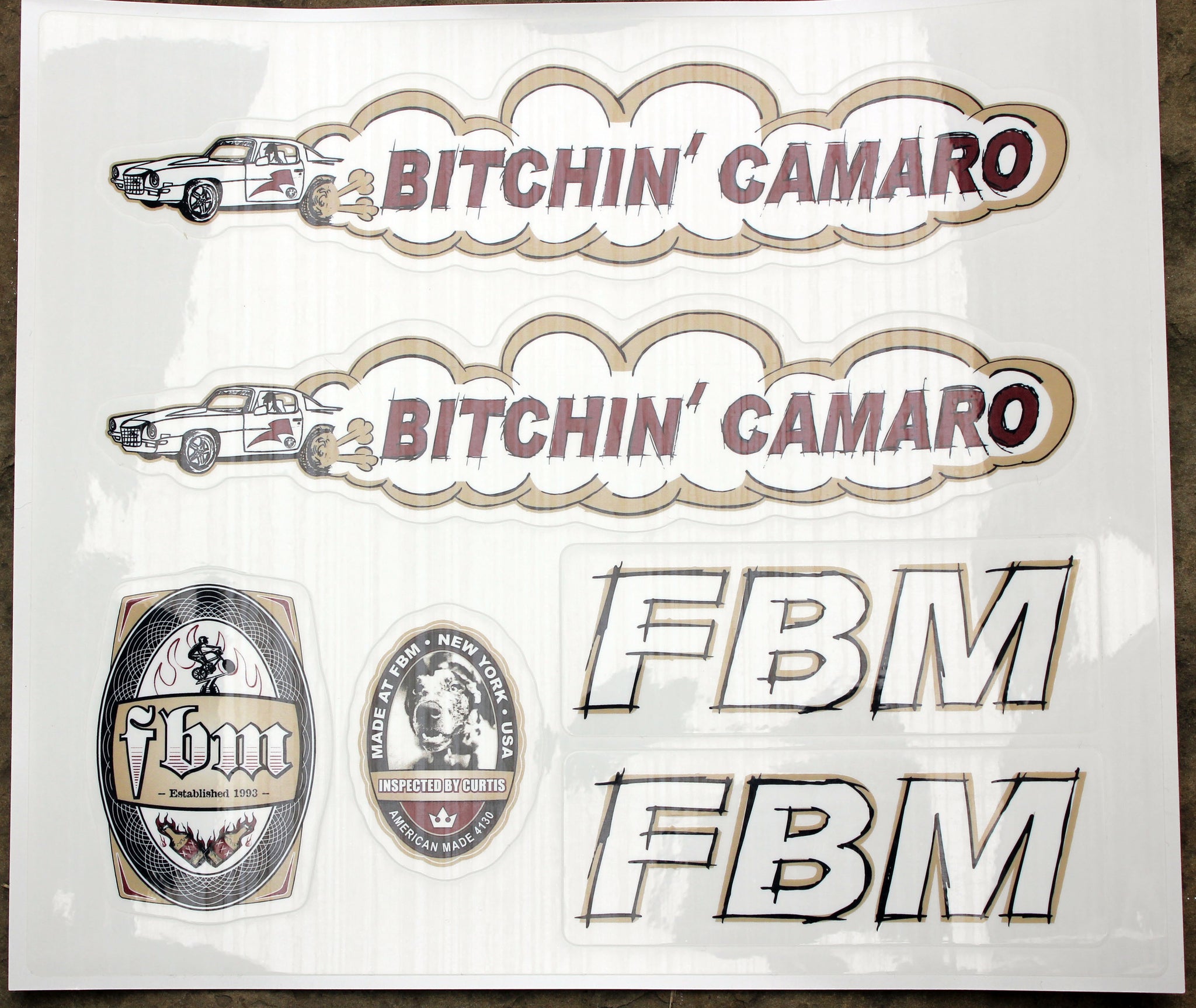 Bitchin Sticker FBM Bitchin Camaro Sticker Sheet – FBMbikes