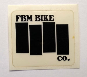 FBM Black Flag Bars Sticker