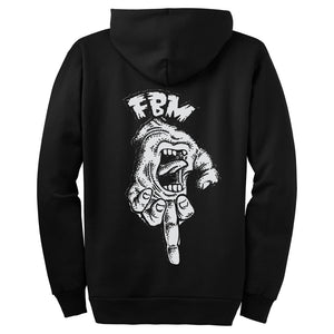 FBM Upside Down Bird Zip Up Hooded Sweatshirt